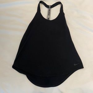 Nike Just Do it black racerback tank top Dri-Fit